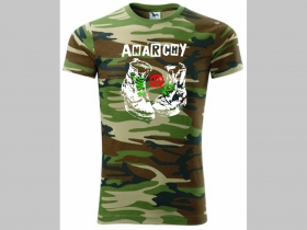 Anarchy  pánske maskáčové tričko 100%bavlna